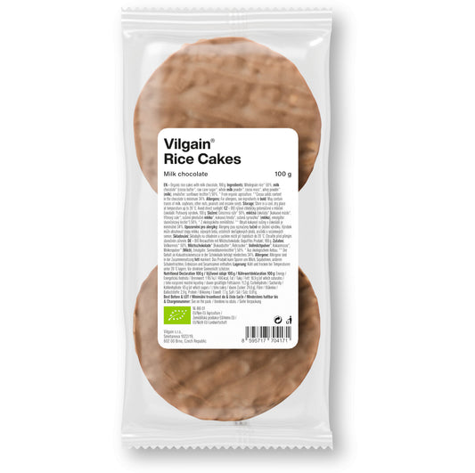 Vilgain Rice Cakes - Milk Chocolate 100g