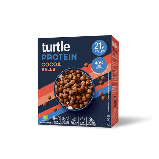 Turtle High Protein Cocoa Balls Bio 250g