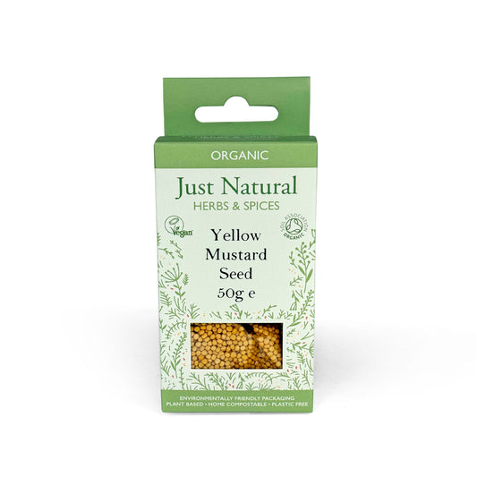 Just Natural Herbs Organic Yellow Mustard Seeds 50g