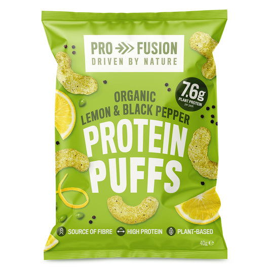Profusion Organic Protein Puffs Lemon & Black Pepper 40g