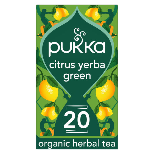 Pukka Organic Citrus, Yerba Mate & Green Tea with Guarana 20 bags