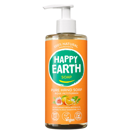 Happy earth natural Hand Soap Rose Petitgrain 300ml