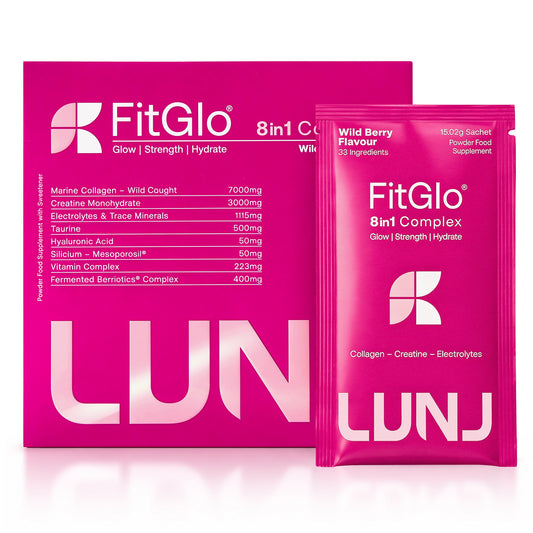 LUNJ FitGlo 8 in 1 Daily Complex Wild Berry Flavour 14 Sachets