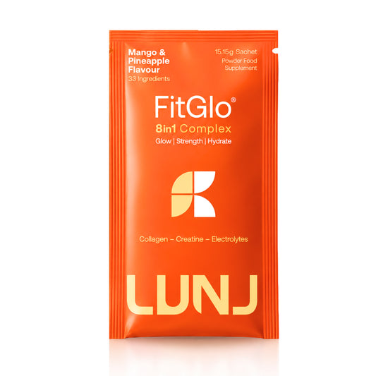 LUNJ FitGlo 8 in 1 Daily Complex Mango & Pineapple Flavour Single Sachet 1 Sachet