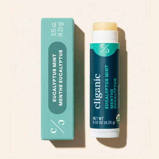 Cliganic Organic Eucalyptus Mint Lip Balm each