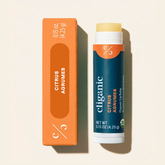 Cliganic Organic Citrus Lip Balm each