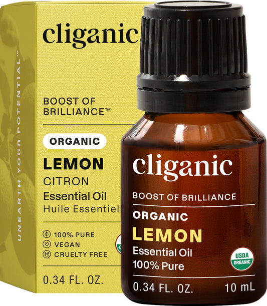 Cliganic Organic Lemon Essential Oil 10 ml
