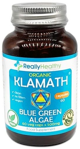Klamath Blue Green Algae Capsules - 500mg Organic Superfood Supplement - 2 Bottles