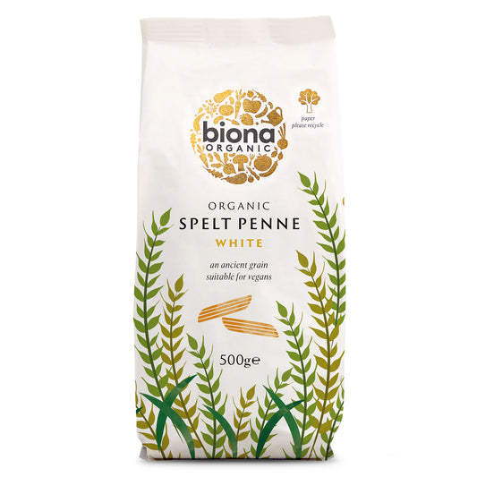 Biona Organic Spelt White Penne 500g