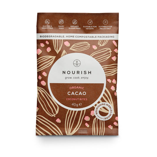 Nourish Organic Cacao Coconut Bites 40g