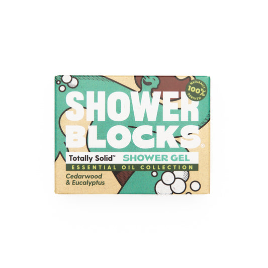 Shower Blocks Solid Shower Gel - Cedarwood & Eucalyptus 100g