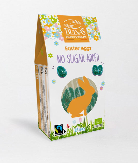 Belvas No Sugar Added Chocolate Easter Eggs 100g