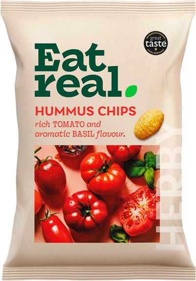 Eat Real Hummus Tomato Basil Chips 110g