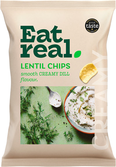 Eat Real Lentil Creamy Dill Chips 95g