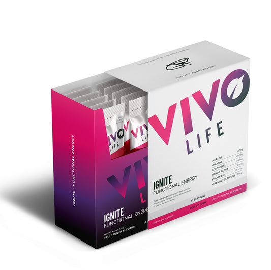 Vivo Life Ignite Functional Energy Fruit Punch 12 x 10.5g