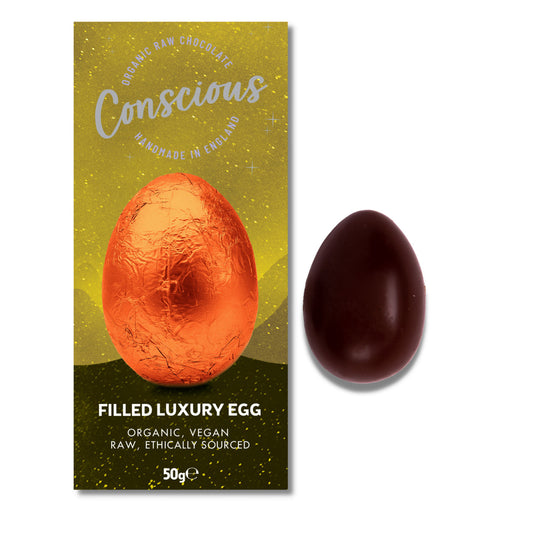Conscious Chocolate Luxury Filled Vegan Easter Egg 50g