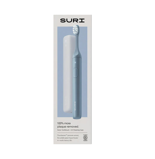 SURI S2 Electric Toothbrush and UV Travel Case Morning Waves each
