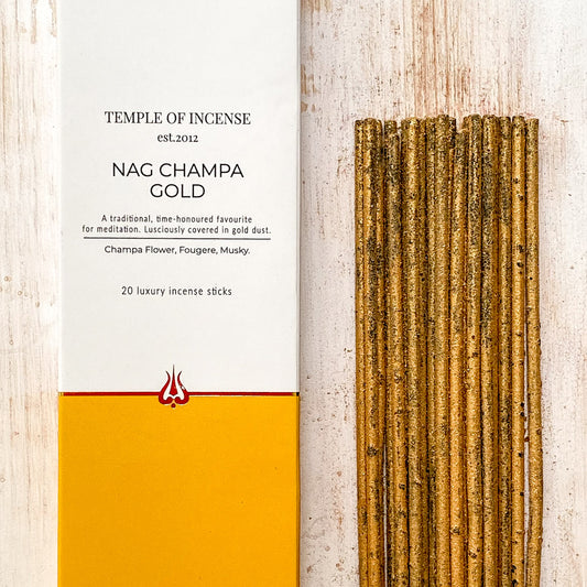Temple of Incense Nag Champa Gold 20 sticks