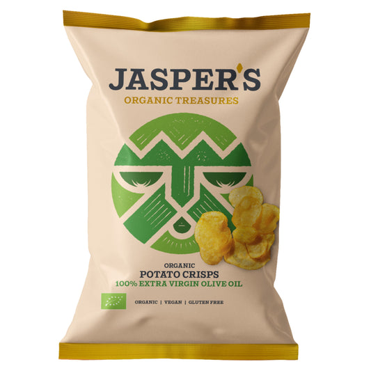 Jasper's Organic Crisps 100% Extra Virgin Olive Oil 100g 100g