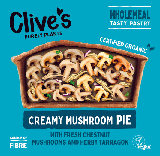 Clive's Organic Creamy Mushroom Puff Pie 235g