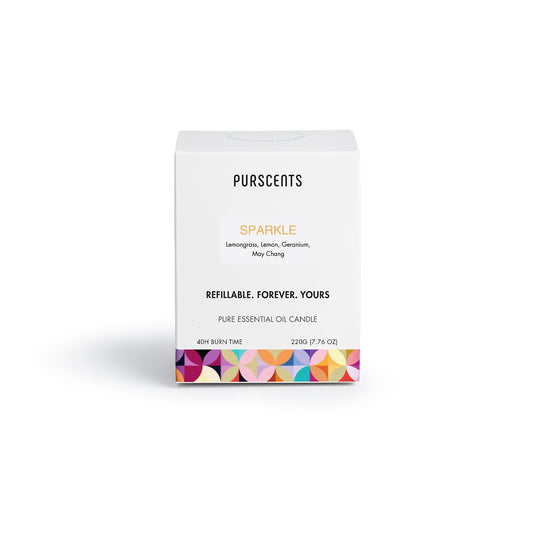 Purscents Sparkle Refillable Candle - Luna 220g