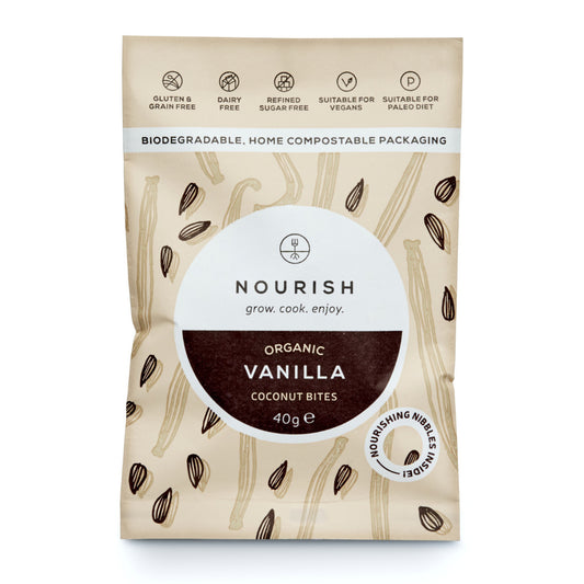 Nourish Organic Vanilla Coconut Bites 40g