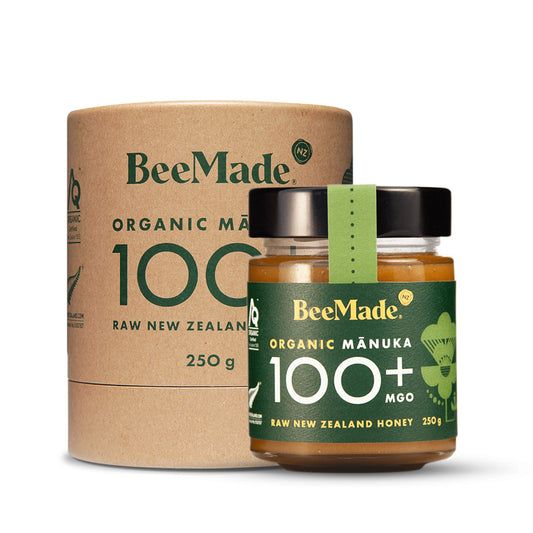 BeeMade Organic New Zealand Manuka Honey MGO 100+ 250g