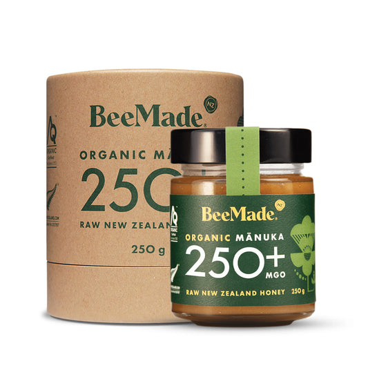 BeeMade Organic New Zealand Manuka Honey MGO 250+ 250g