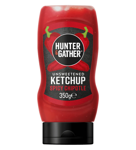 Hunter & Gather Unsweetened Chipotle Ketchup 350g - squeezy bottle