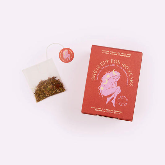 Cosmic Dealer Box of 12 tea bags: Grilled Buckwheat Infusion with Rooibos & Ayurvedic herbs - Deep 21.6g