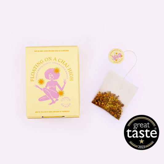 Cosmic Dealer Box of 12 Tea Bags: White tea with Chai & Turmeric - Focus & Mental Clarity 21.6g