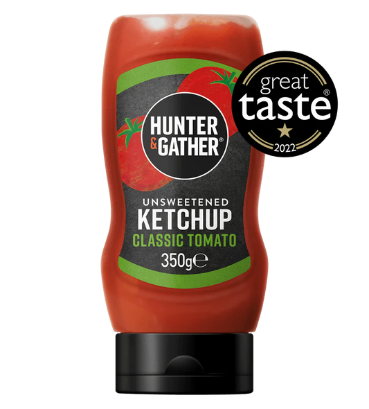 Hunter & Gather Unsweetened Tomato Ketchup 350g - squeezy bottle