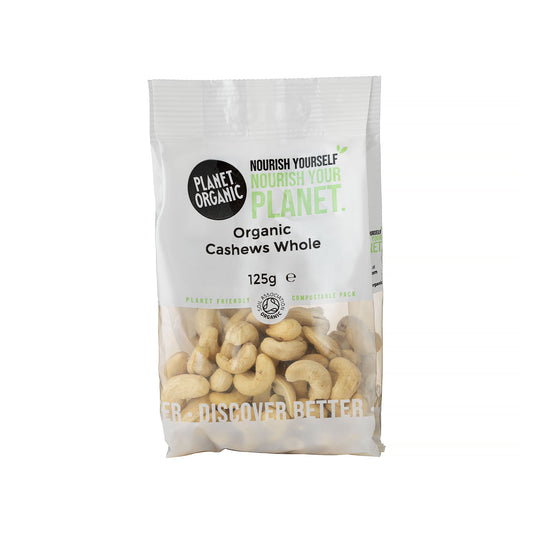 Planet Organic Cashews Whole 125g