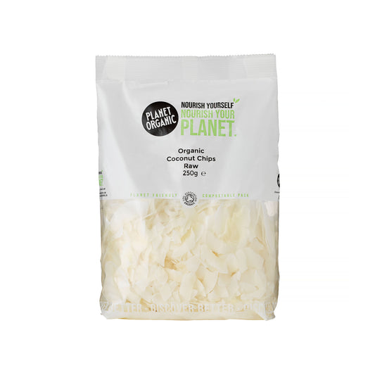Planet Organic Coconut Chips Raw 250g