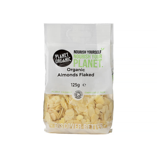 Planet Organic Almonds Flaked 125g