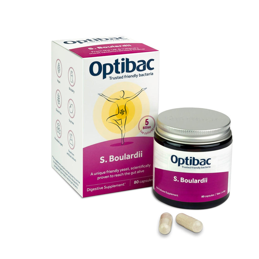 Optibac Probiotics Saccharomyces boulardii 80 tabs