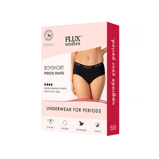 FLUX Undies Period-Proof Underwear Boyshort L (UK 14) each
