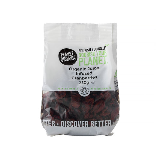 Planet Organic Juiced Infused Cranberries 250g