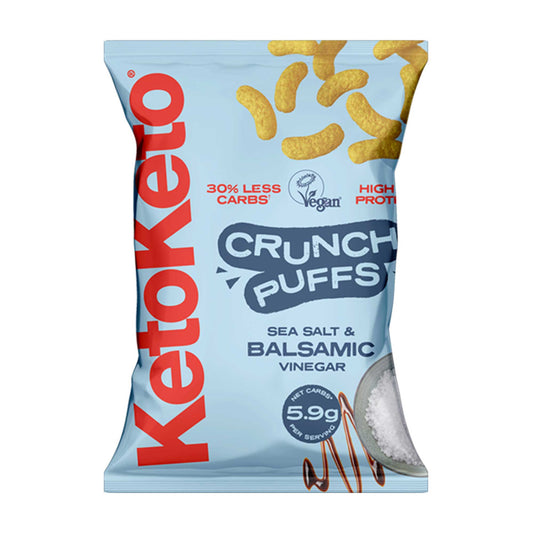 Ketoketo Sea Salt and Balsamic Vinegar Crunch Puffs 80g