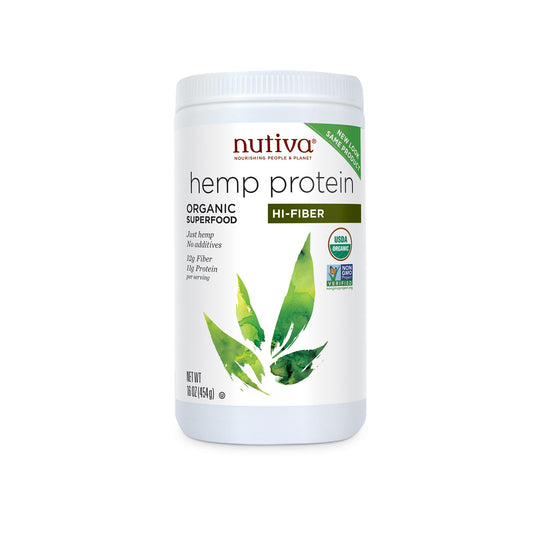 Nutiva Hemp Protein + Fiber 454g
