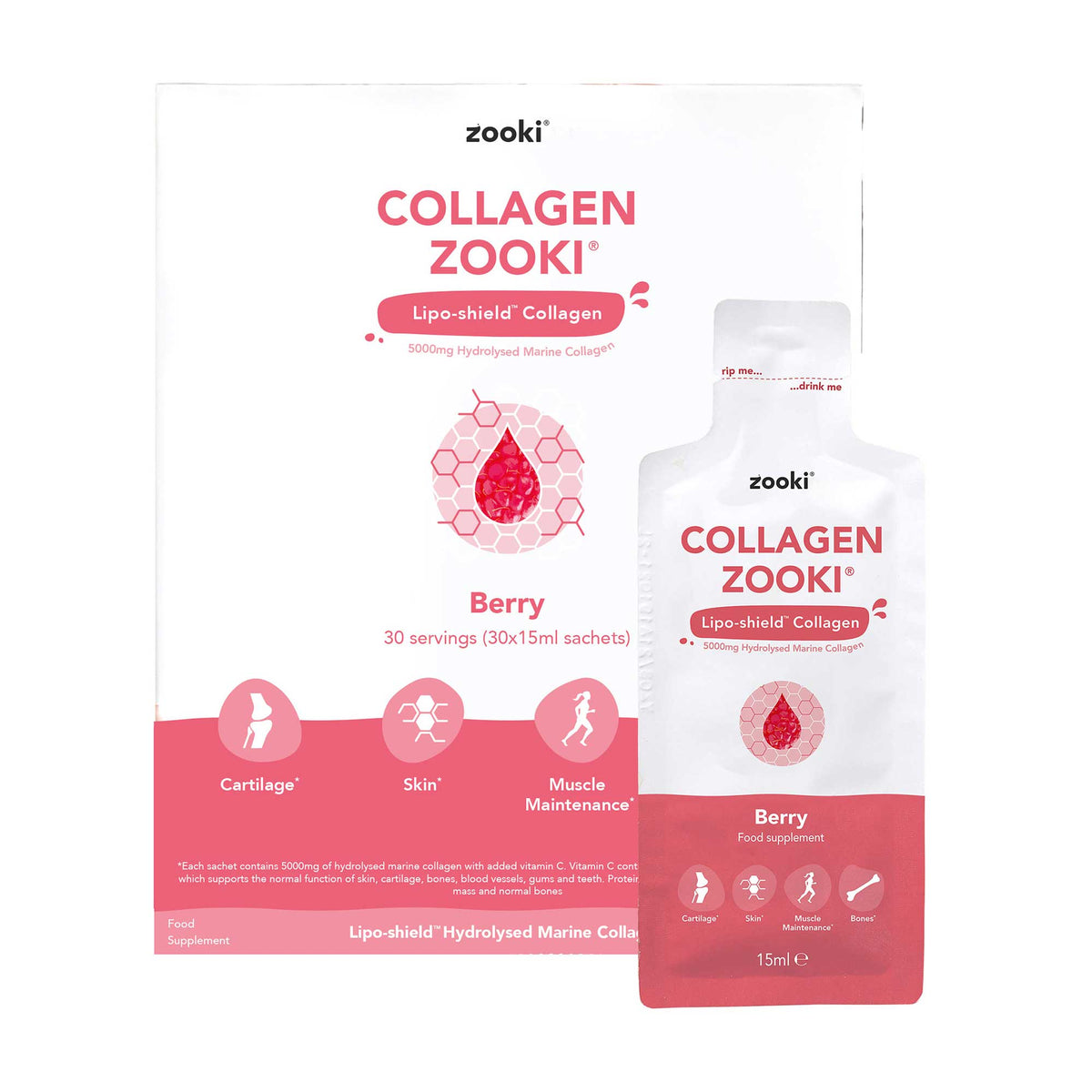Collagen Zooki Berry 14x15ml | Planet Organic