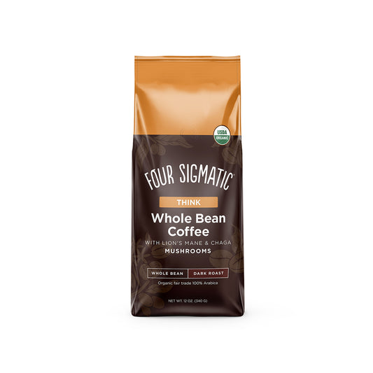 Four Sigmatic Think Whole Bean Coffee with Lion’s Mane & Chaga 340g