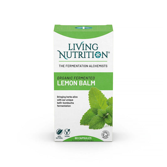 Living Nutrition Fermented Lemon Balm 60 Caps