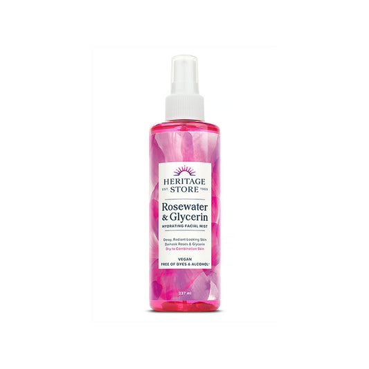 Heritage Store Rosewater with Glycerin 237ml