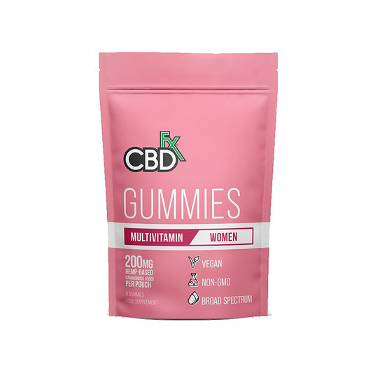 CBDfx Women's Multivitamin Gummies 8ct Pouch - 200mg CBD 8ct