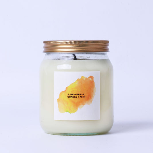 Self Care Co. NEW BEGINNINGS - Lemongrass, Wild Orange, Mint Aromatherapy Candle 300g
