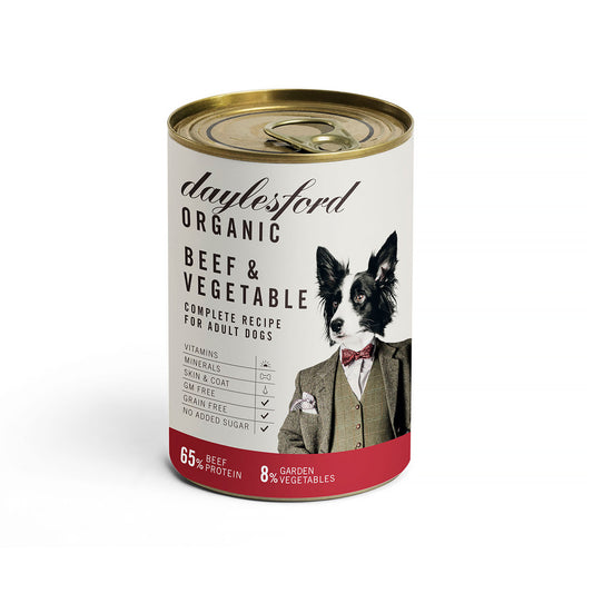 Daylesford Wet Dog Food - Beef & Vegetable 400g