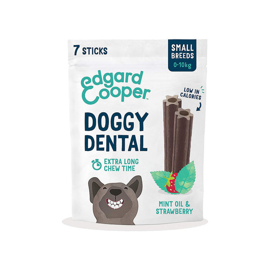 Edgard & Cooper Doggy Dental Small Sticks - Mint & Strawberry 7 sticks