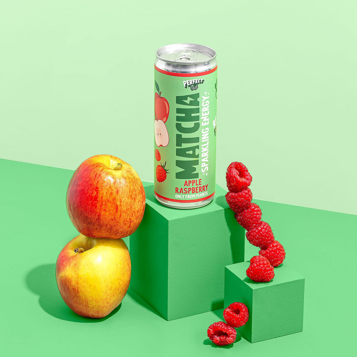 Perfect Ted Apple Raspberry Sparkling Matcha | Planet Organic