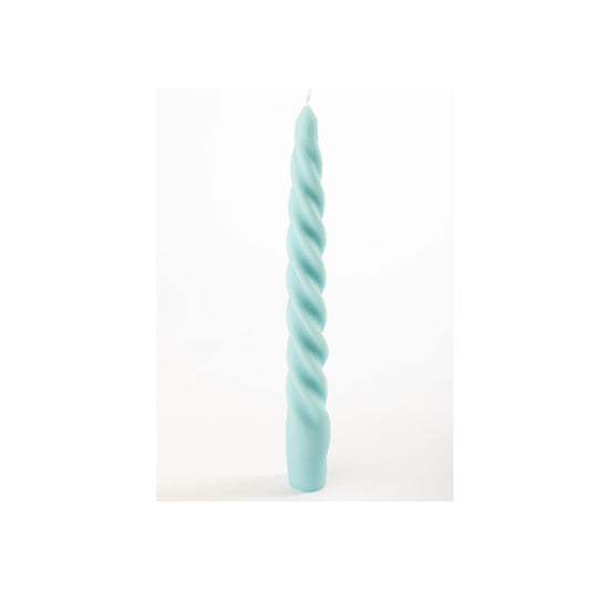 Spiral Taper Candle - Blue 100 g